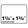 Avery Durable Permanent ID Labels w/TrueBlock, Laser, 1.25x1.75, Wht, PK1600 06576